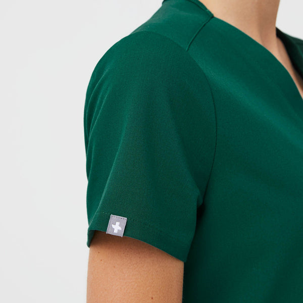 women's Hunter Green Casma™ - Three-Pocket Scrub Top