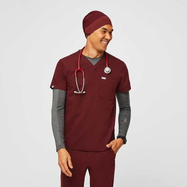 Burgundy Modern - Expandable Scrub Cap