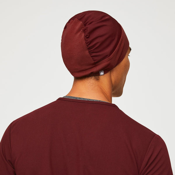 Burgundy Modern - Expandable Scrub Cap