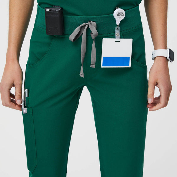 women's Hunter Green Kade™ - Petite Cargo Scrub Pants