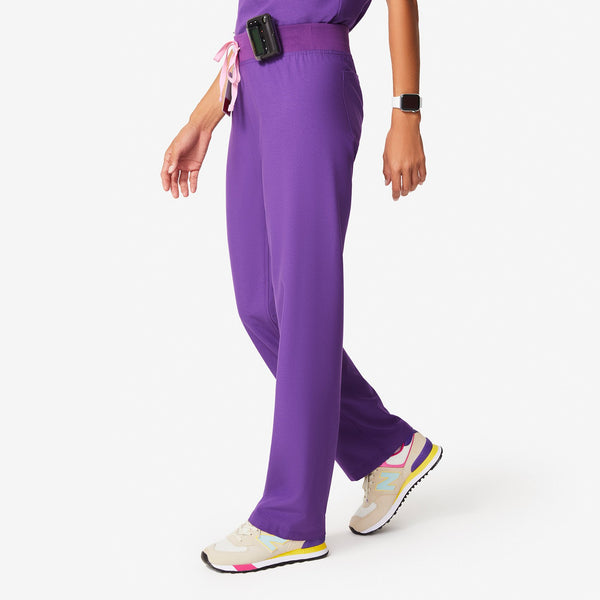 women's Ultra Violet Livingston - Petite Basic Scrub Pants