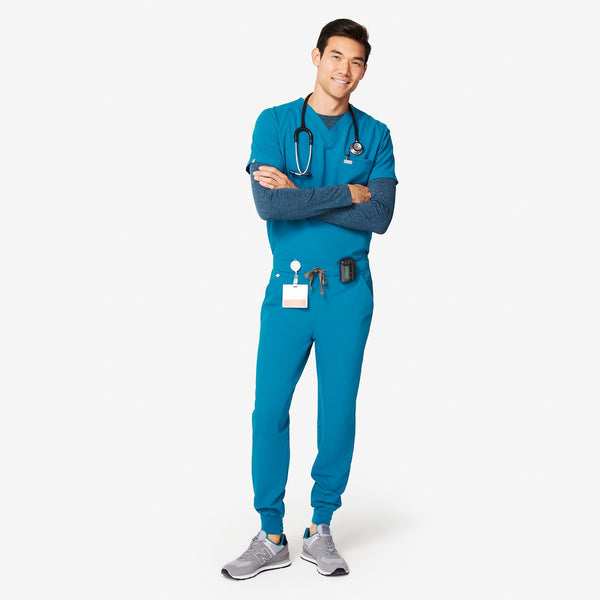 men's Heather Alps Blue Makato - Performance Underscrub