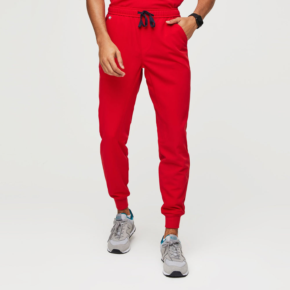 men's Pop Red Tansen - Jogger Scrub Pants