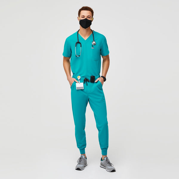 men's Teal Tansen™ - Short Jogger Scrub Pants