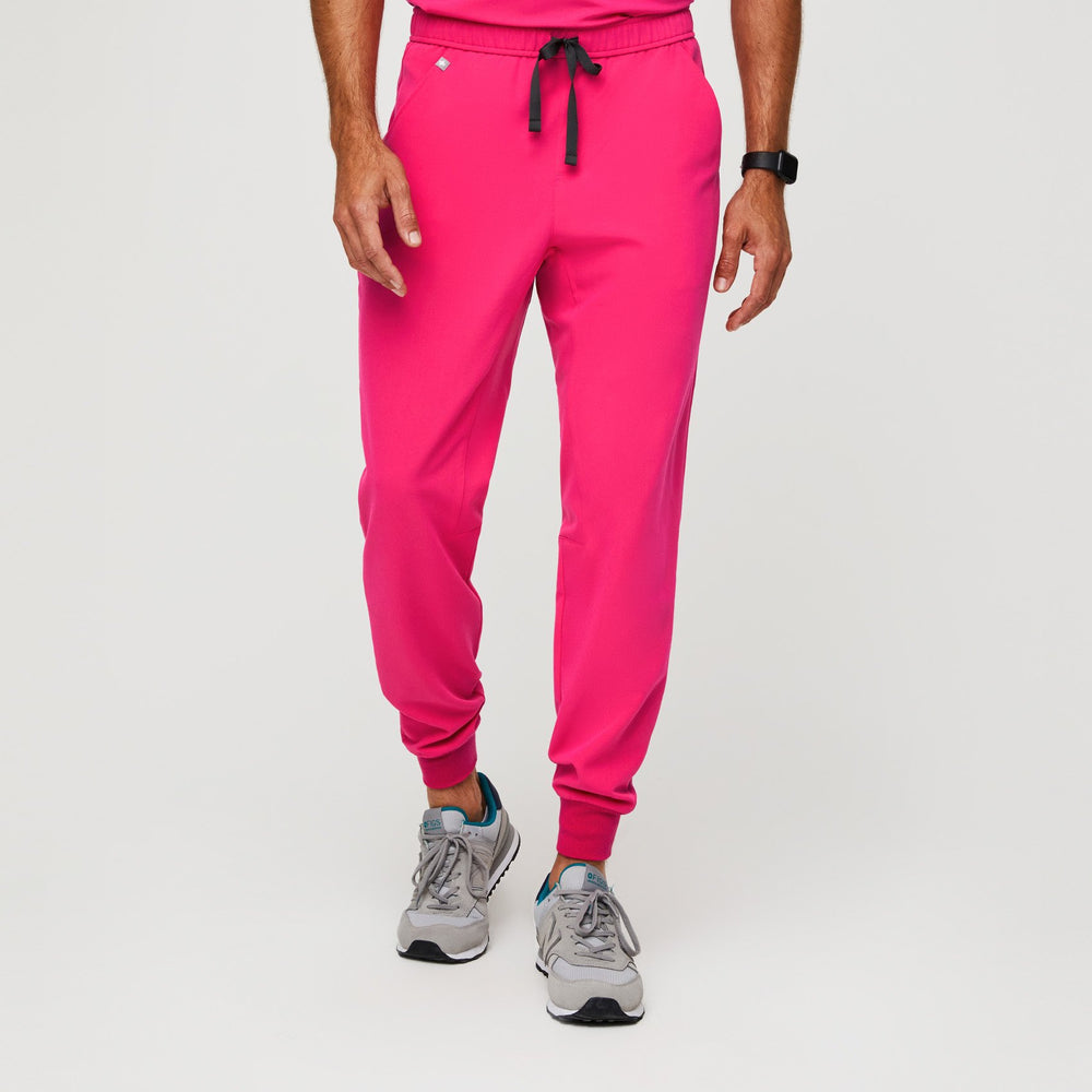 Men's Shocking Pink Tansen™ - Short Jogger Scrub Pants