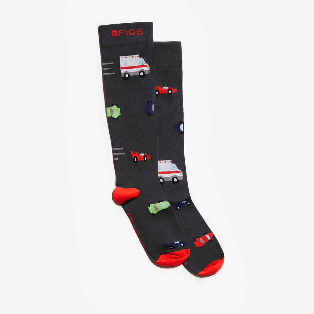 men's Grey Ambulance - Compression Socks