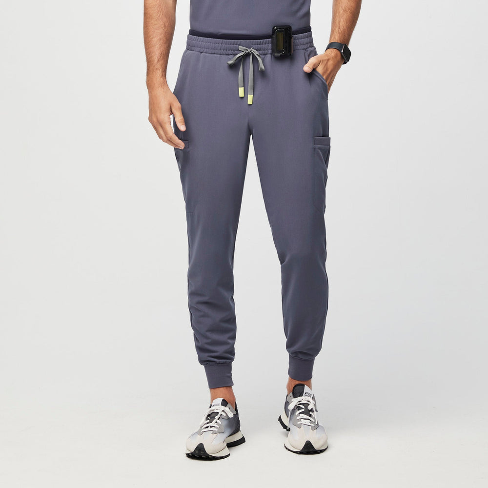 men's Space Navy Ansel Slim Jogger Scrub Pants