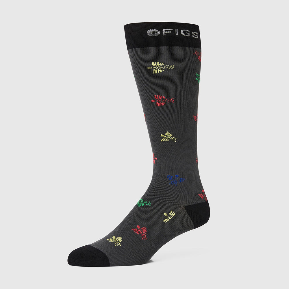 men's Black Caduceus - Compression Socks