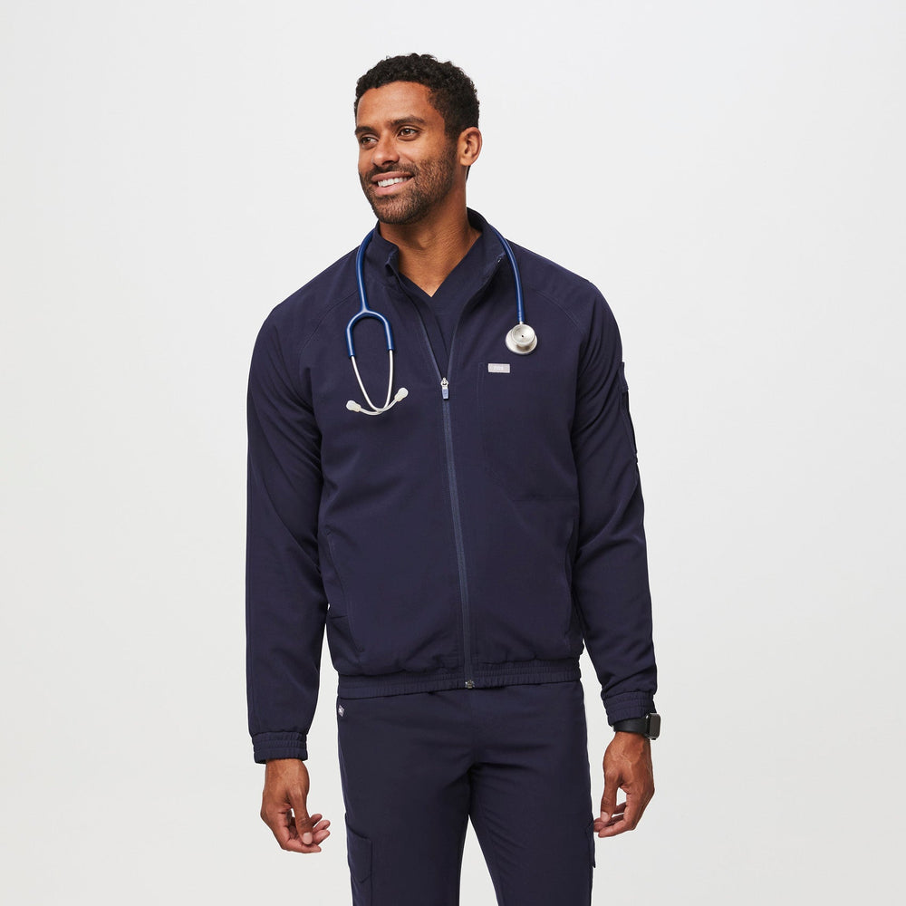 men's Navy Cobaki Modern Cargo - Scrub Jacket