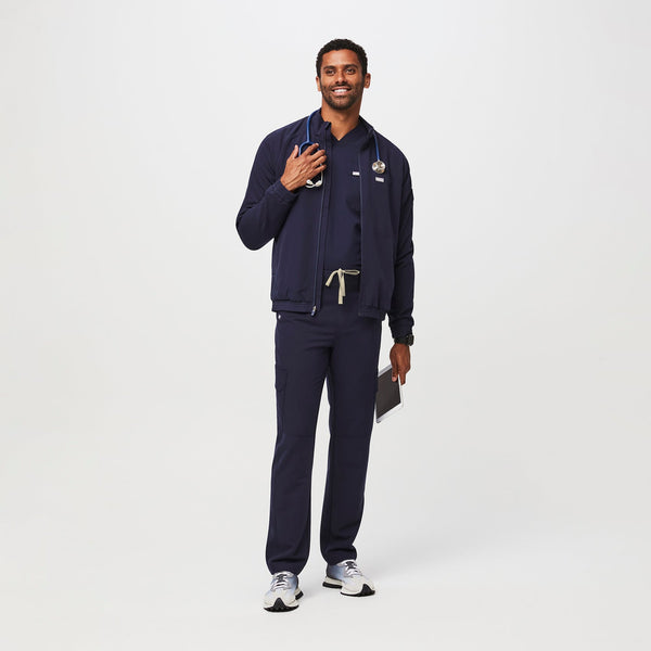 men's Navy Cobaki Modern Cargo - Scrub Jacket