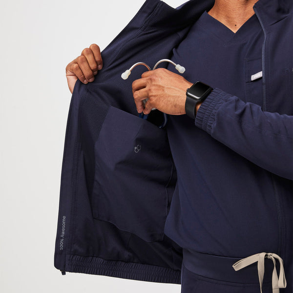 men's Navy Cobaki Modern Cargo - Scrub Jacket