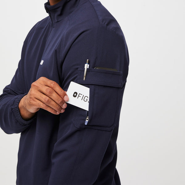 men's Navy Cobaki Modern Cargo - Scrub Jacket