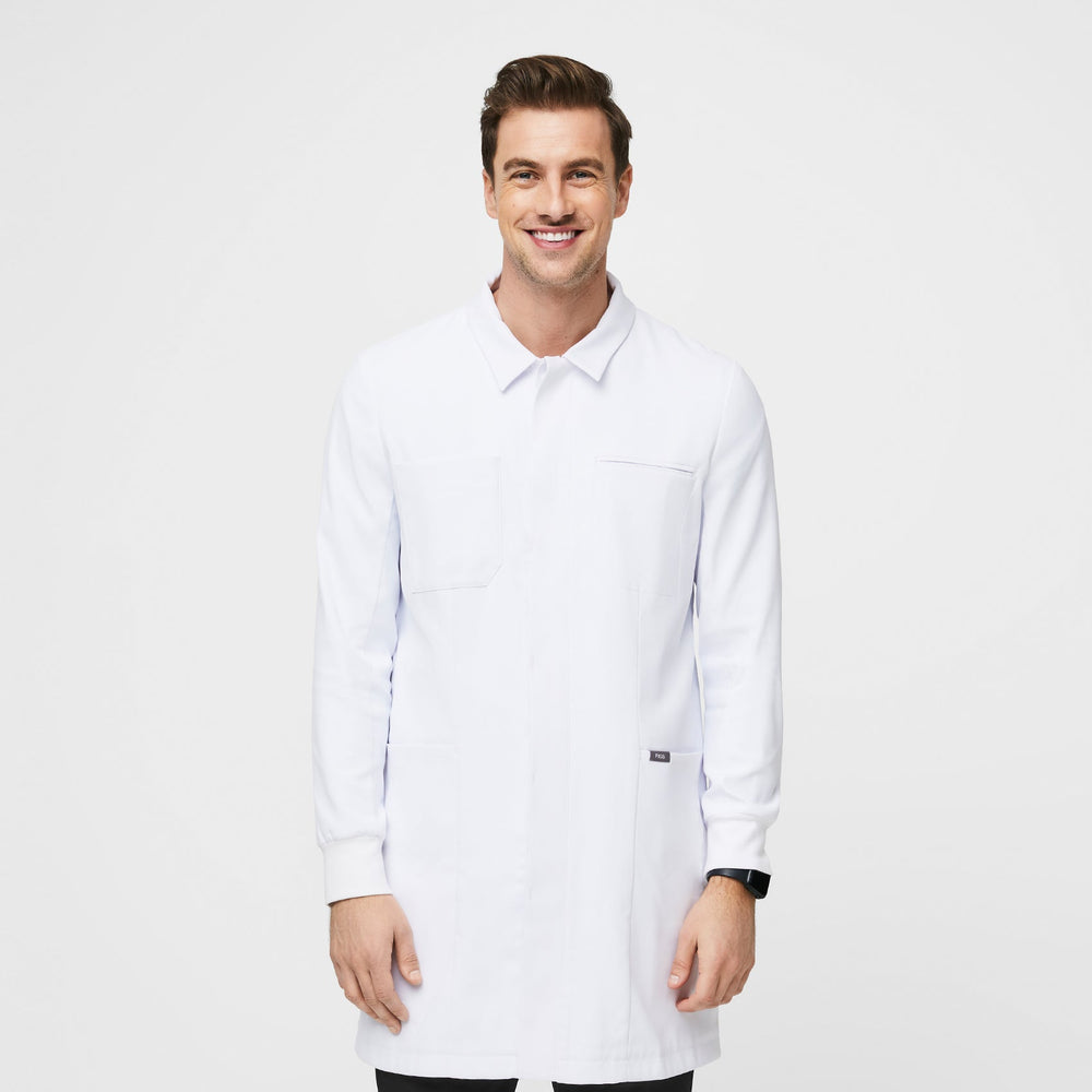 Men's White Bass Dental Lab Coat