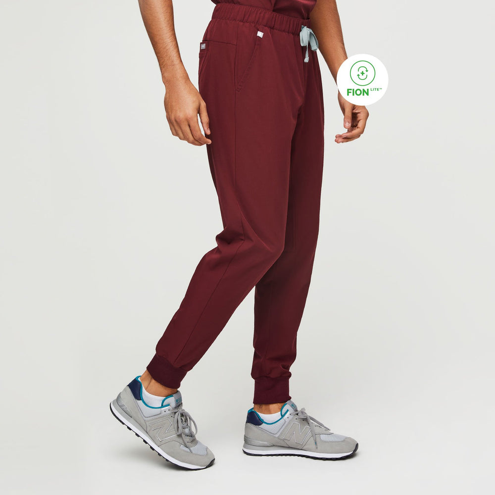 men's Burgundy FIONlite™ Tansen - Jogger Scrub Pants