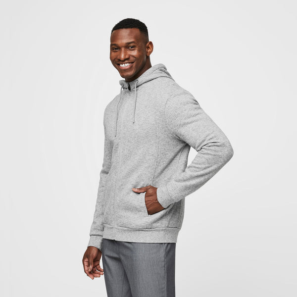 Men's Heather Grey Essential Hoodie