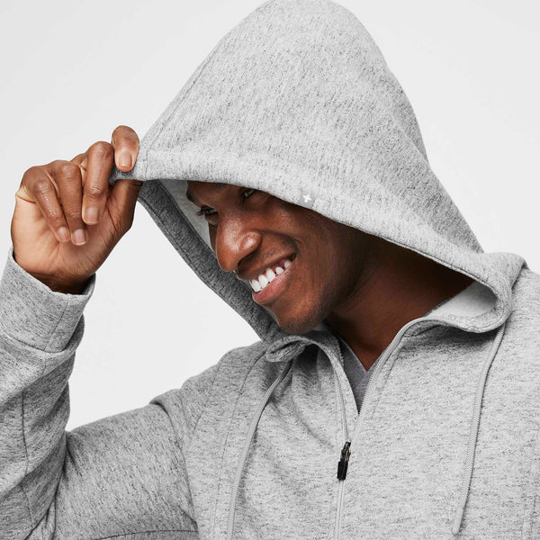 Men's Heather Grey Essential Hoodie