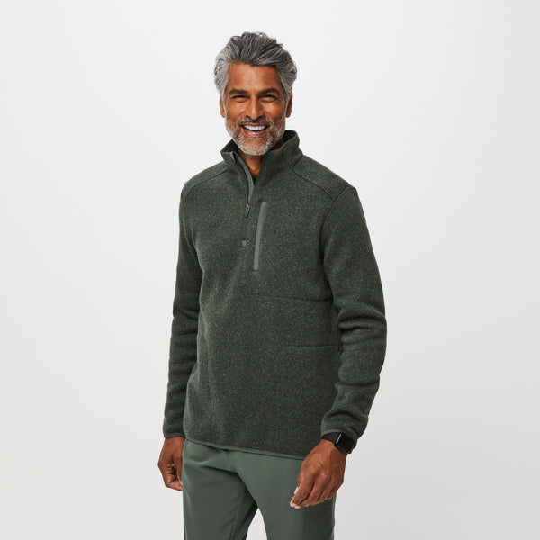 Men's Heather Moss On-Shift™ ¼ Zip - Sweater Knit