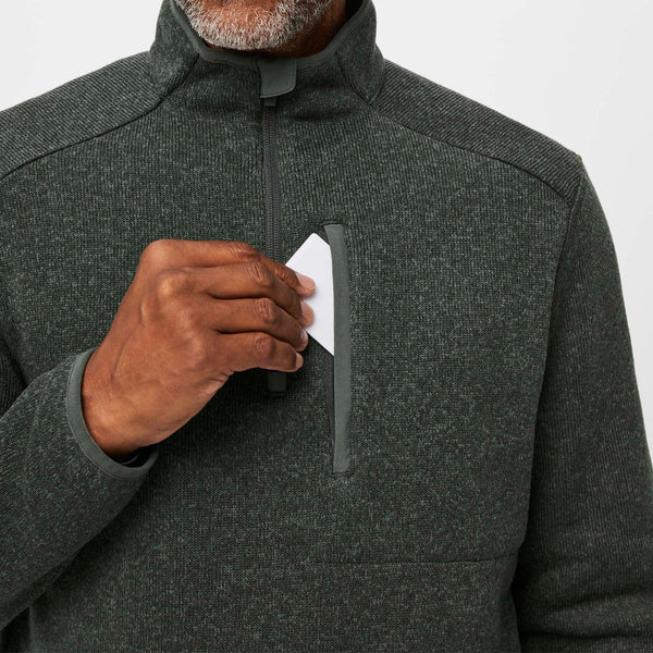 Men's Heather Moss On-Shift™ ¼ Zip - Sweater Knit