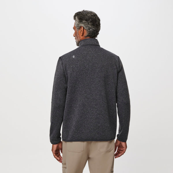 Men's Heather Dark Charcoal On-Shift™ ¼ Zip - Sweater Knit