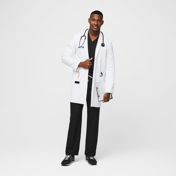 Men's White Harlem - Long Lab Coat