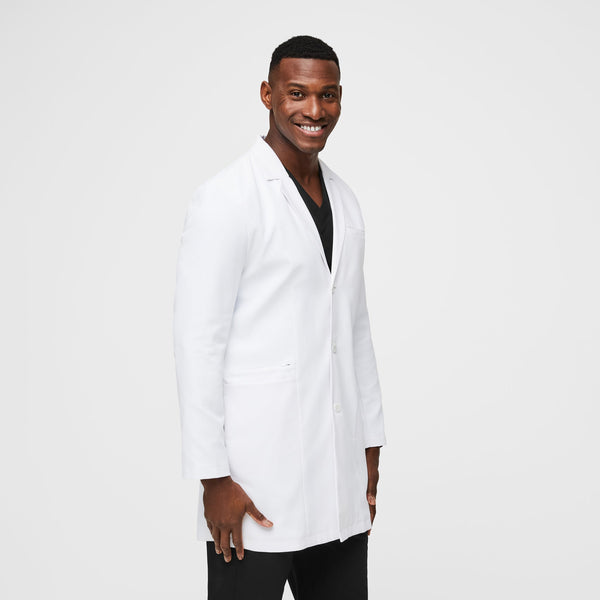 Men's White Harlem - Long Lab Coat