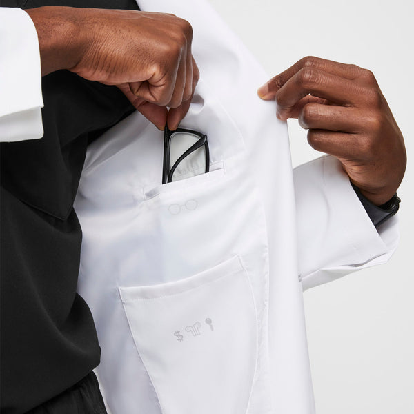 Men's White Harlem - Long Lab Coat