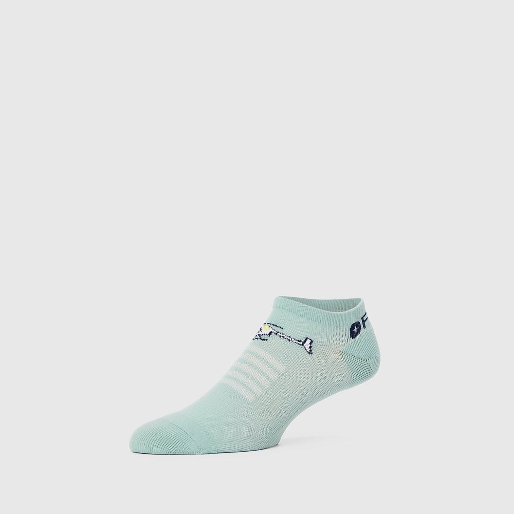 men's Light Caribbean Blue Helicopter - Ankle Socks