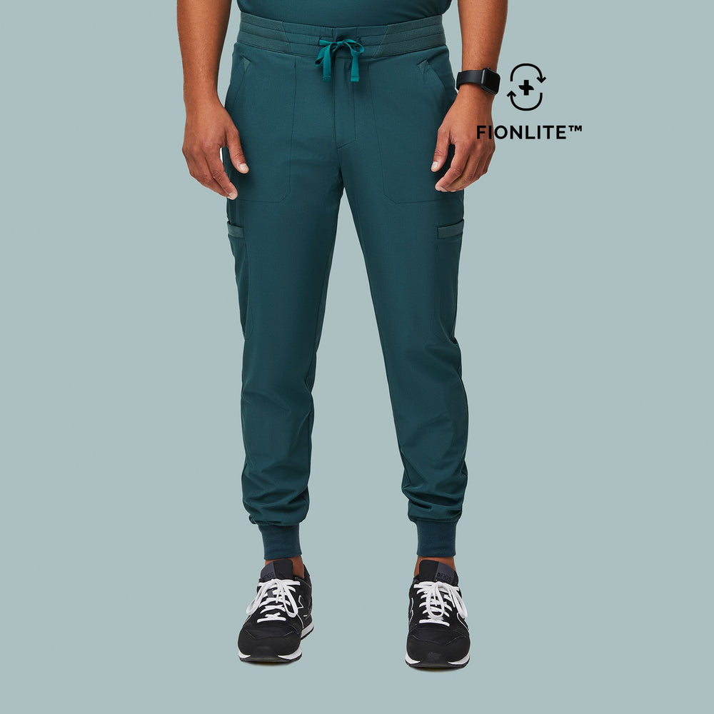 men's Caribbean Blue FIONLITE™ Hidmo - Cargo Jogger Scrub Pants