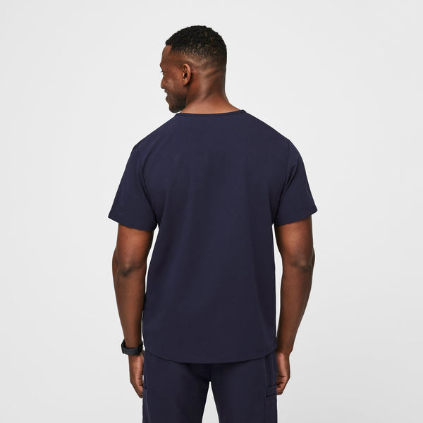 Men's Navy Leon™ - Three-Pocket Scrub Top