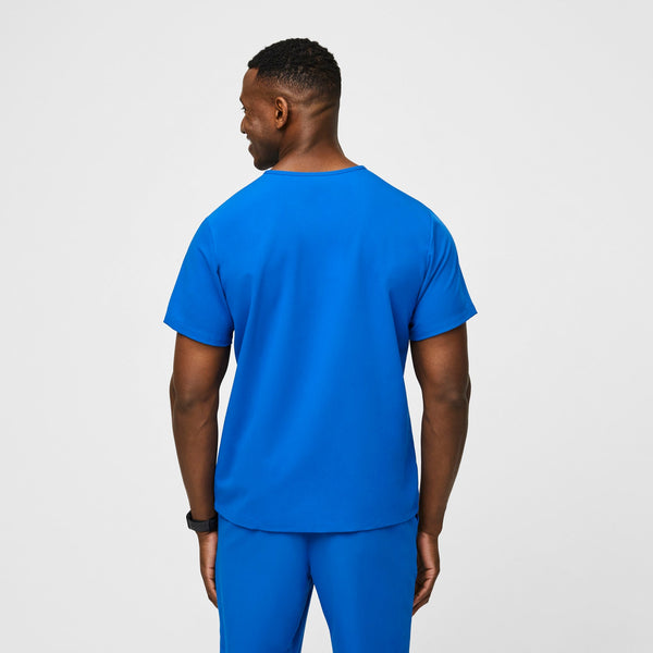 Men's Royal Blue Leon™ - Three-Pocket Scrub Top