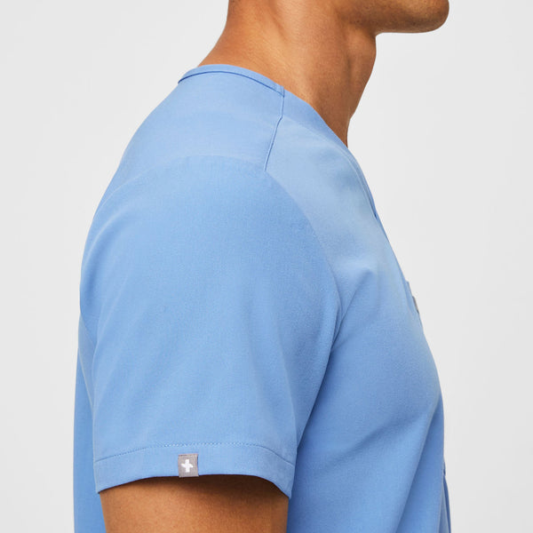 Men's Ceil Blue Leon™ - Three-Pocket Scrub Top