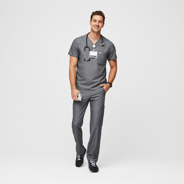 Men's Graphite Leon™ - Three-Pocket Scrub Top