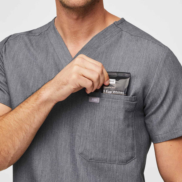 Men's Graphite Leon™ - Three-Pocket Scrub Top