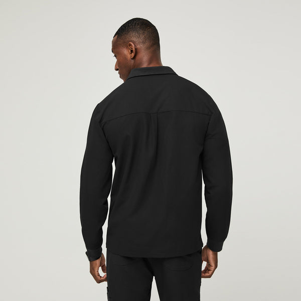 men's Black Lima- Longsleeve ScrubPolo™