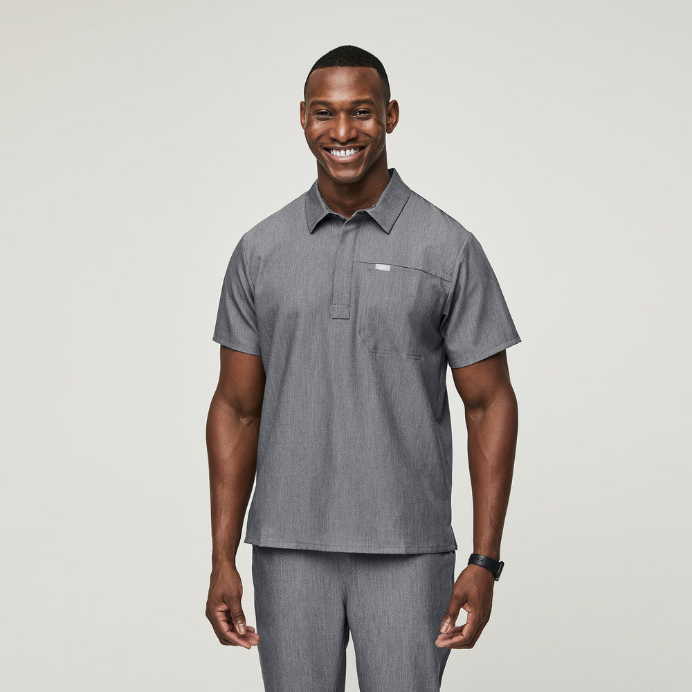 men's Graphite Lima - Shortsleeve ScrubPolo™