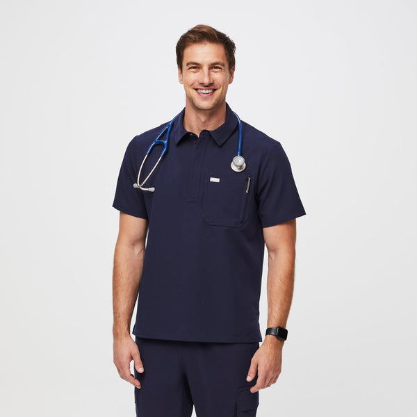 men's Navy Lima Classic Shortsleeve - Cargo ScrubPolo™