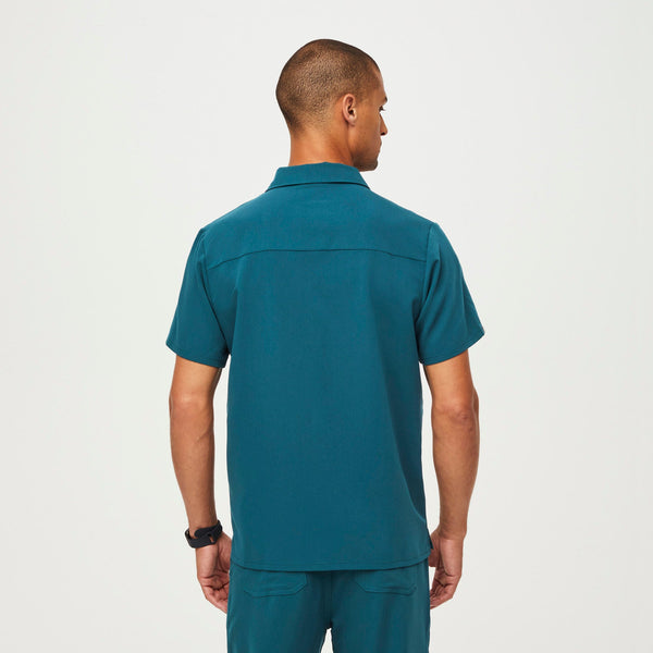 men's Caribbean Blue Lima - Shortsleeve ScrubPolo™