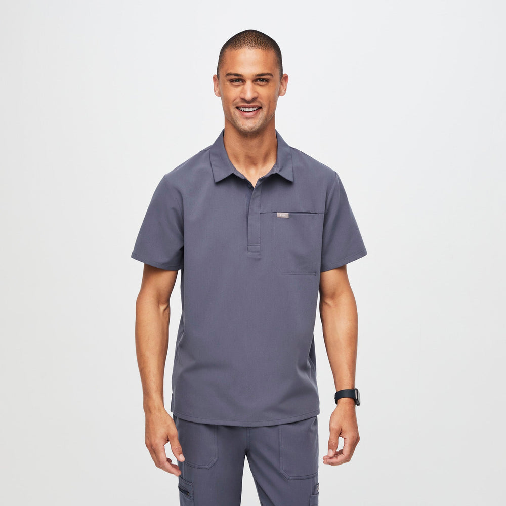 men's Space Navy Lima - Shortsleeve ScrubPolo™