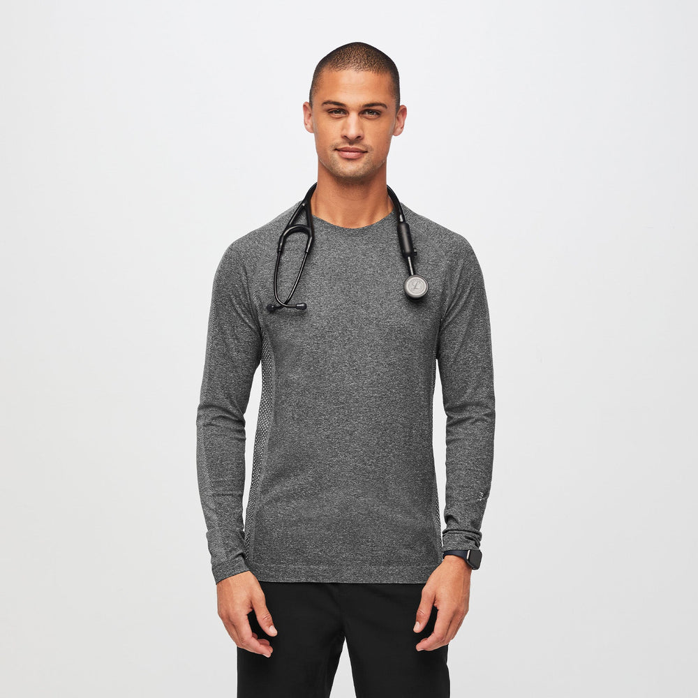 men's Graphite Makato Seamless - Longsleeve Underscrub