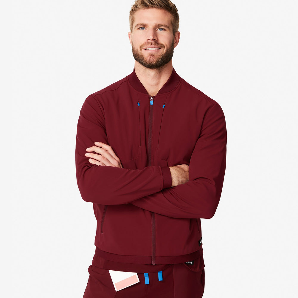 men's Burgundy Mickey Mouse Softshell Jacket
