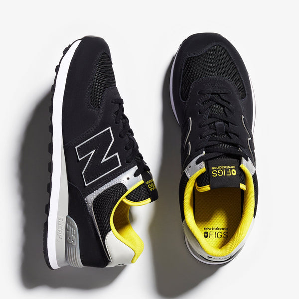 Black FIGS | New Balance Men's 574