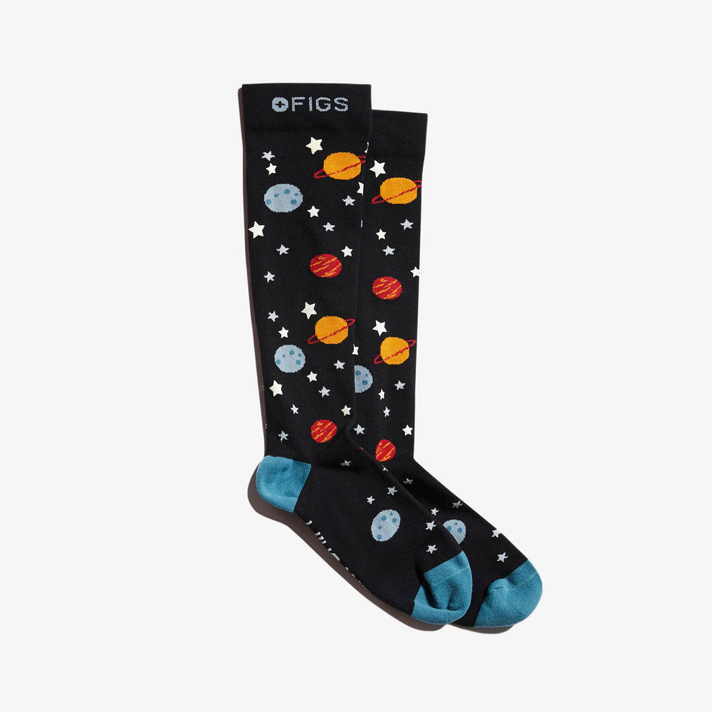 men's Black Night Shift - Compression Socks