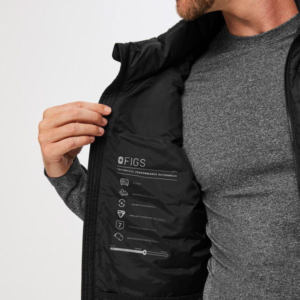 men's Black On-Shift™ Packable - Puffer Vest