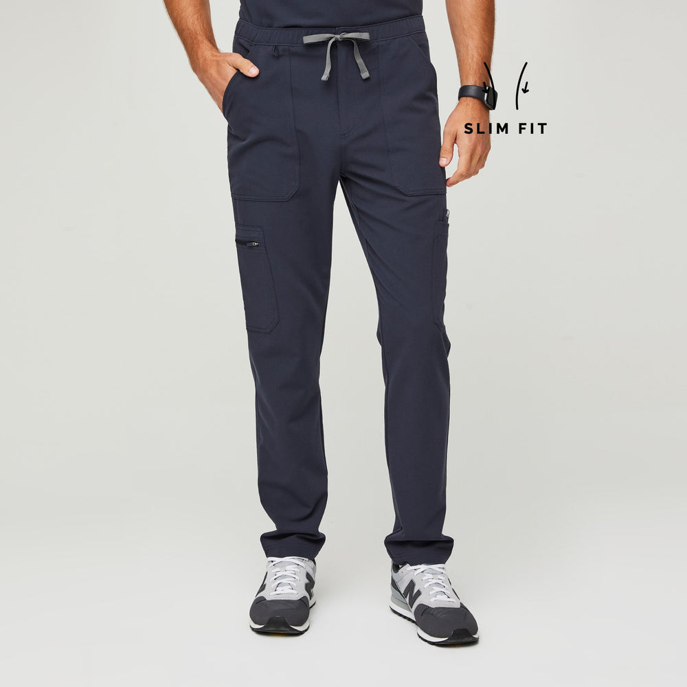 men's Quiet Navy Slim Cairo™ - Short Cargo Scrub Pants