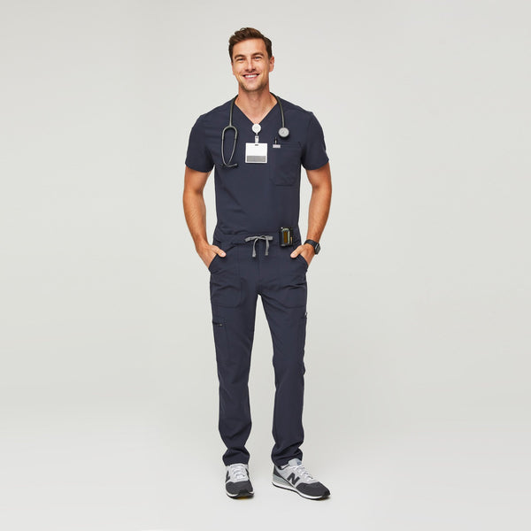 men's Quiet Navy Slim Cairo™ - Cargo Scrub Pants