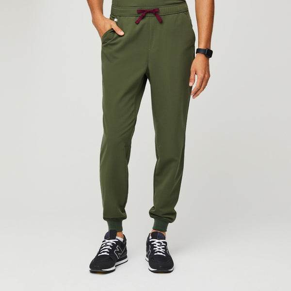 men's Dark Olive Slim Tansen™ - Jogger Scrub Pants