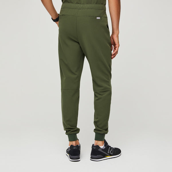 men's Dark Olive Slim Tansen™ - Short Jogger Scrub Pants