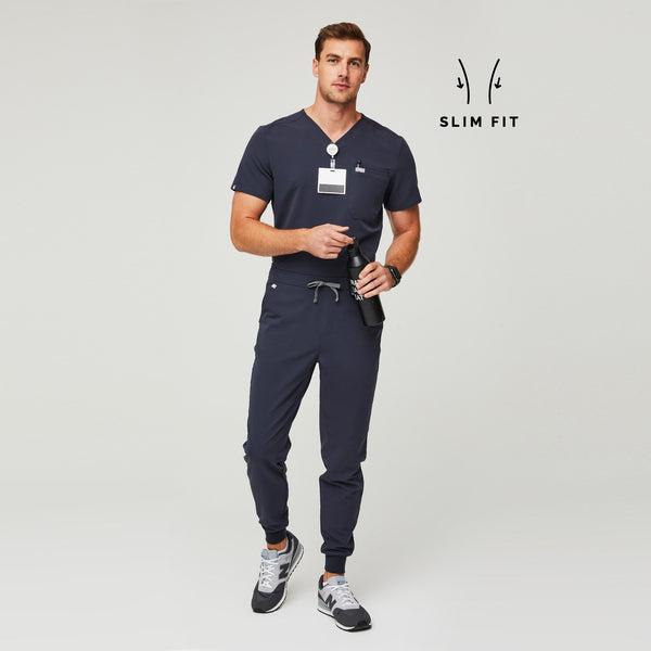 men's Quiet Navy Slim Tansen™ - Short Jogger Scrub Pants