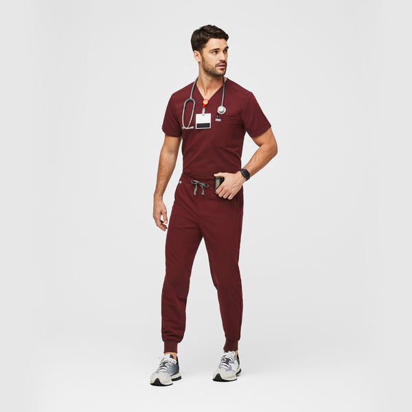 Men's Burgundy Tansen™ - Tall Jogger Scrub Pants