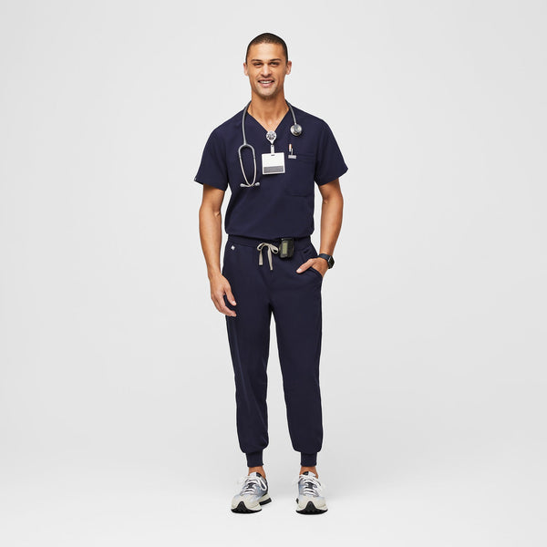 Men's Navy Tansen™ - Short Jogger Scrub Pants